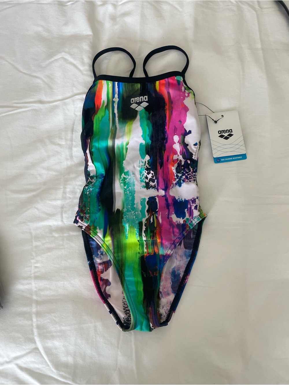 Arena Women's Vivid Booster Back One Piece Swimsuit Size 22 XXS 00